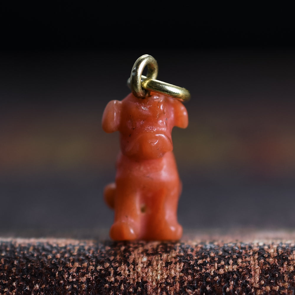Georgian Coral Dog Charm