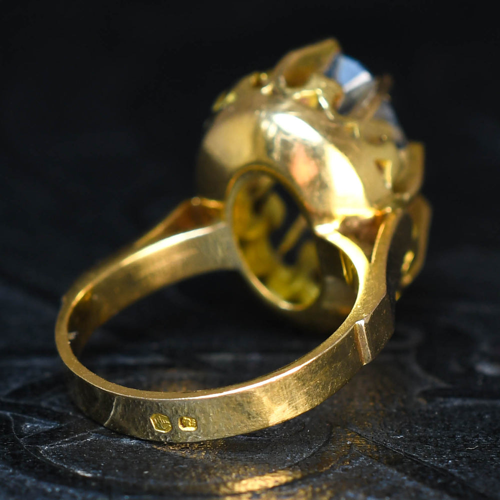 Vintage 2.45ct Aquamarine Statement Ring