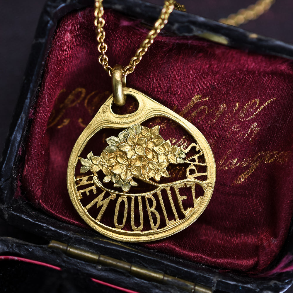 Victorian French Forget-Me-Not Charm