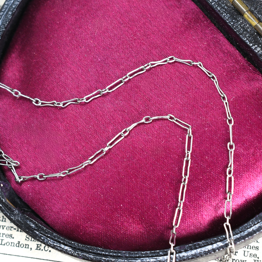 Edwardian Topaz & Diamond Negligee Necklace