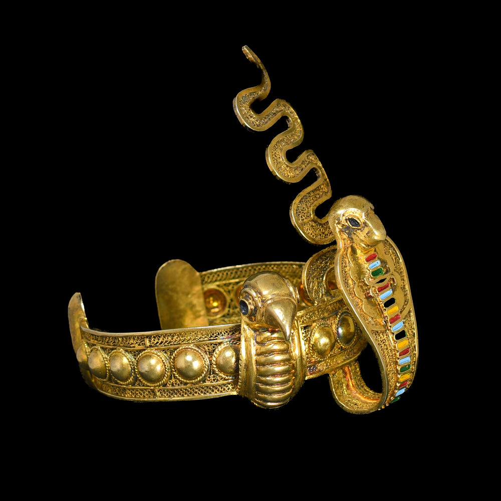 Egyptian Revival 1930's Diadem of Tutankhamun Bangle