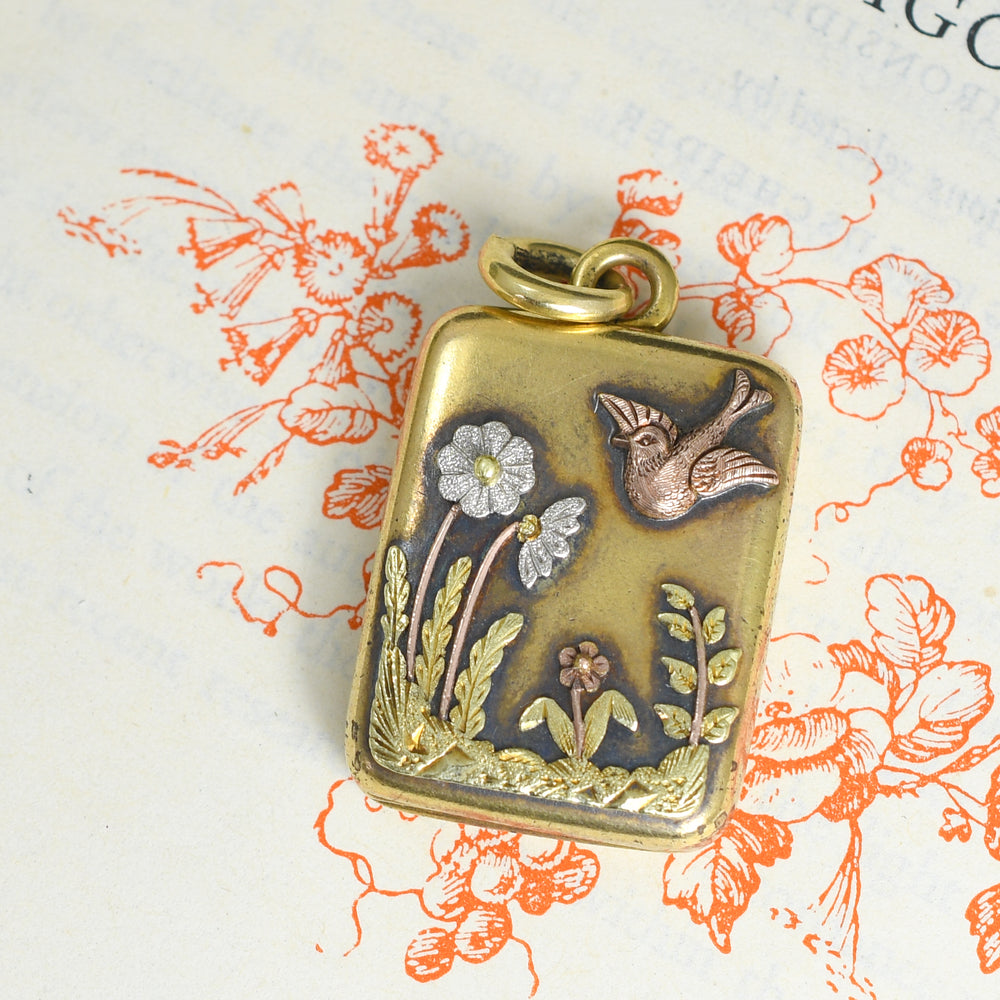 Victorian Three-Tone Gold Aesthetic Locket