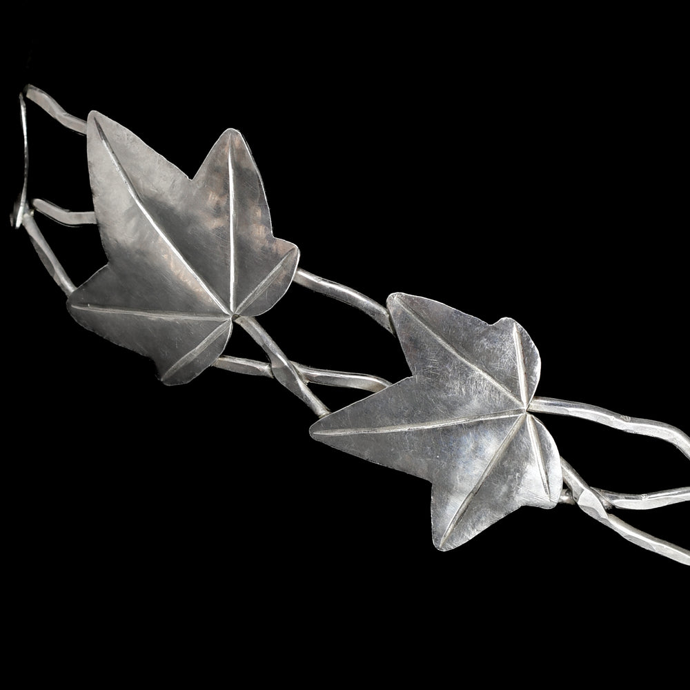 Art Nouveau Silver Ivy Leaf Tiara