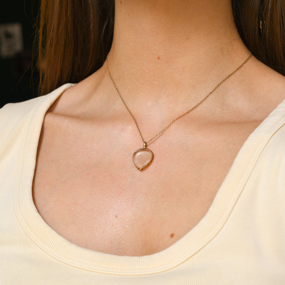 Georgian Rock Crystal Heart Locket