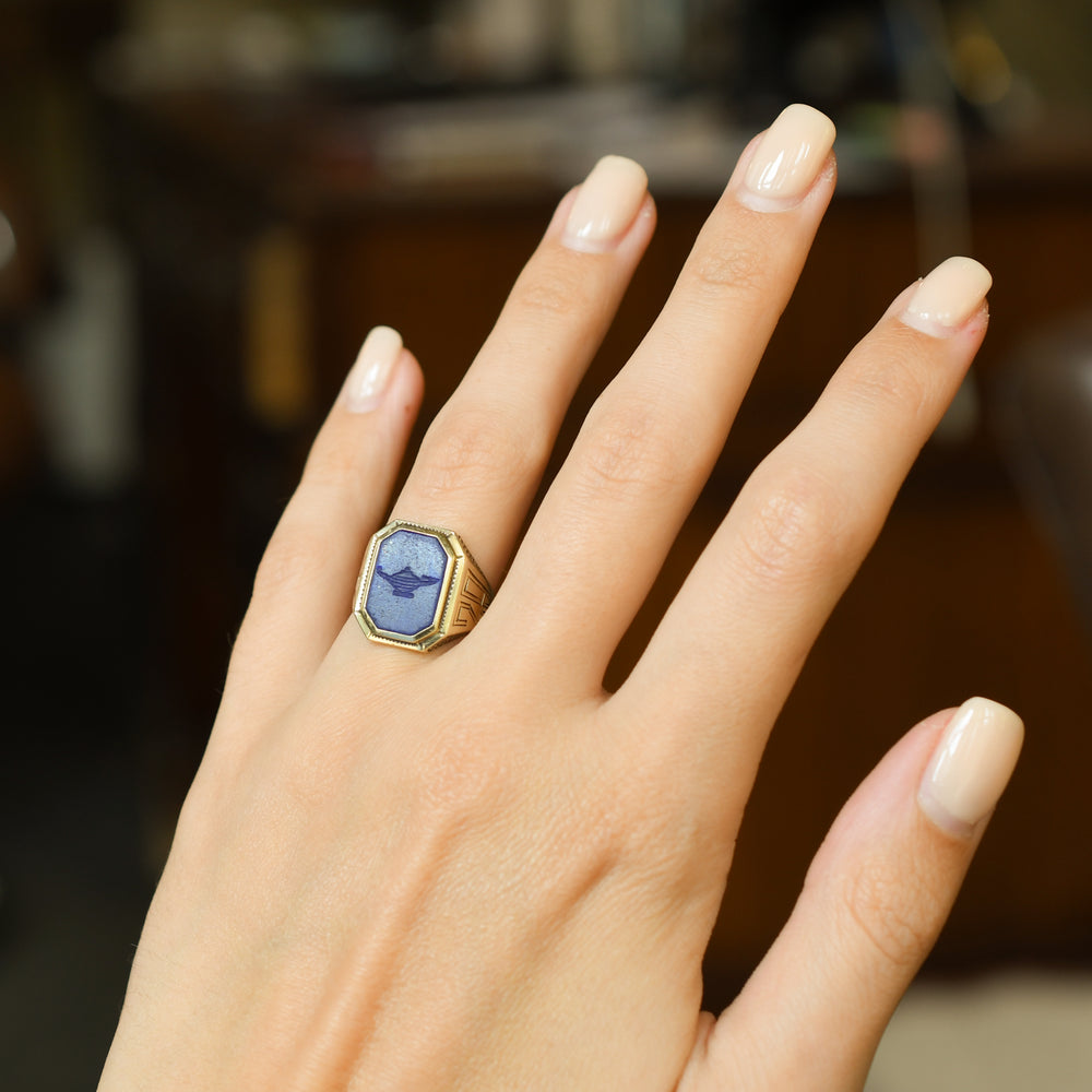 Art Deco Lapis Lazuli