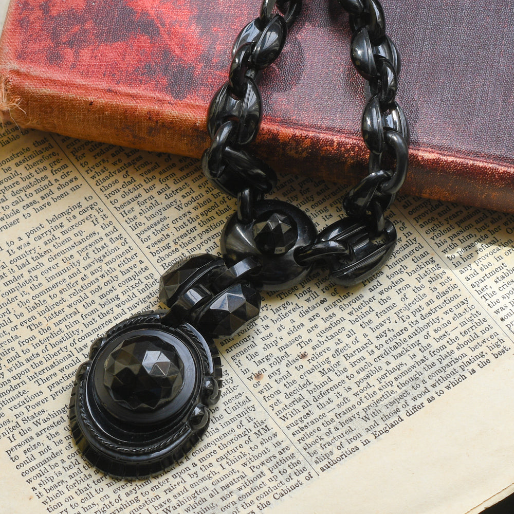 Victorian Whitby Jet Necklace
