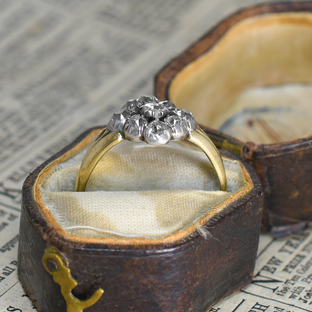 Georgian Diamond Cluster Ring