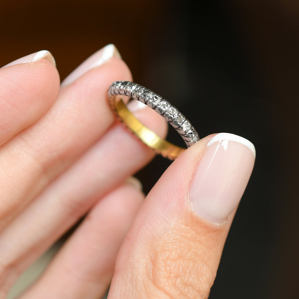 Georgian Old Cut Diamond Eternity Ring