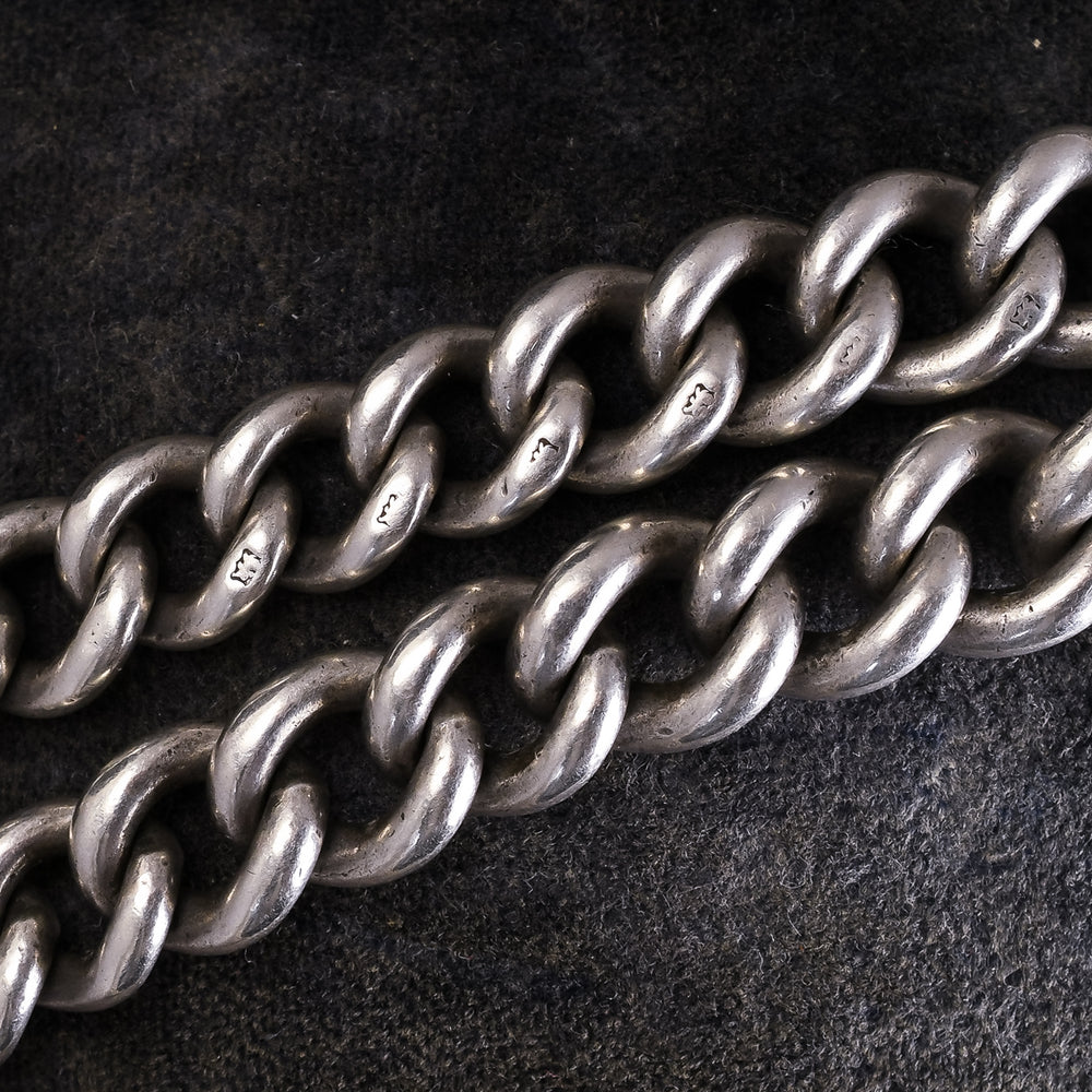 Victorian Albert Chain With T-Bar and Shield