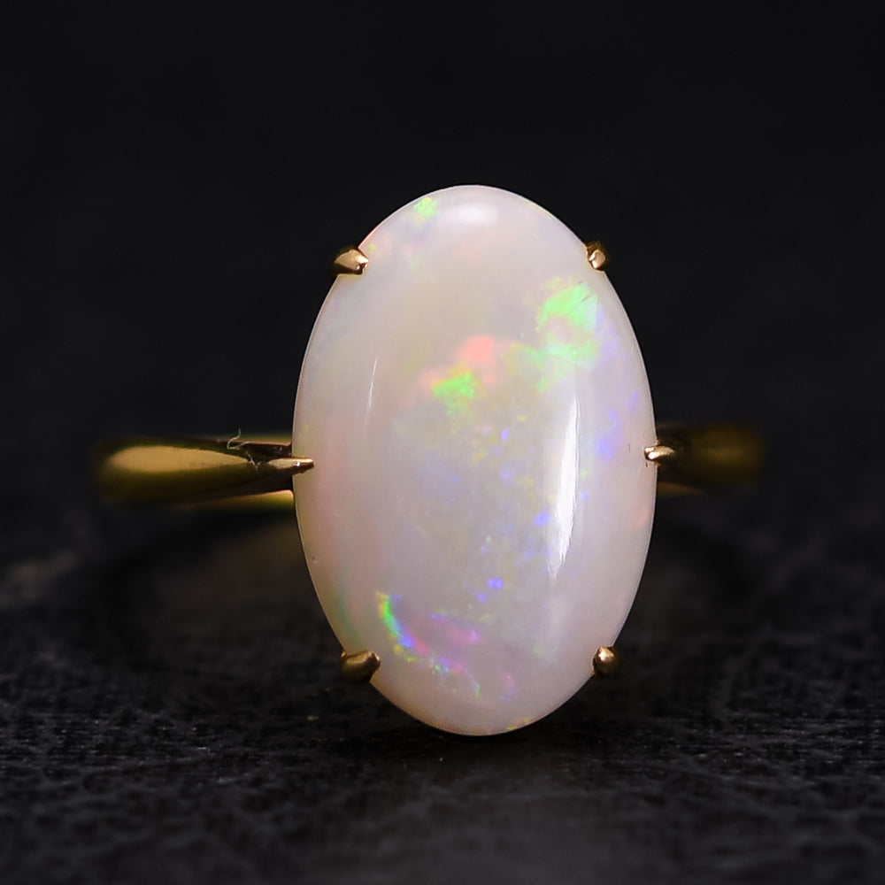 Victorian Opal Solitaire Ring