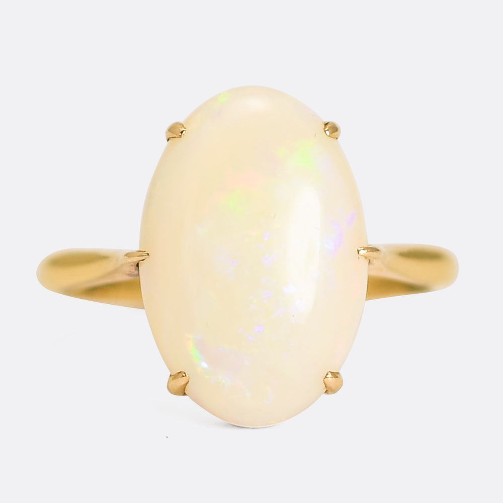 Victorian Opal Solitaire Ring