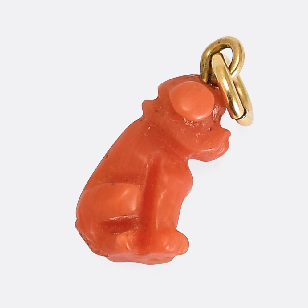 Georgian Coral Dog Charm