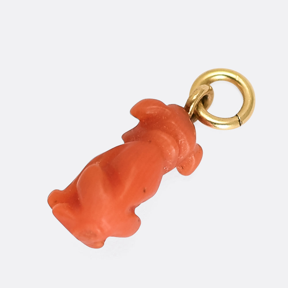 Georgian Coral Dog Charm