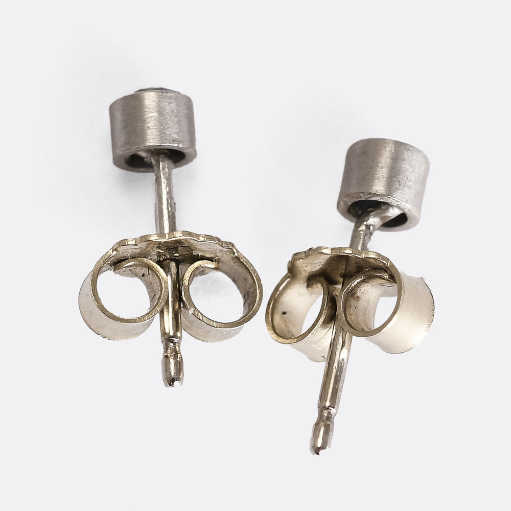 Modern Sapphire Stud Earrings