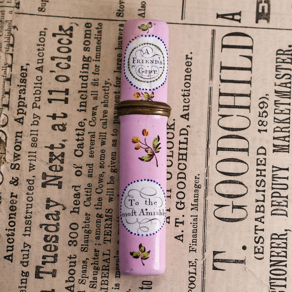 Georgian A Friend's Gift Enamel Etui