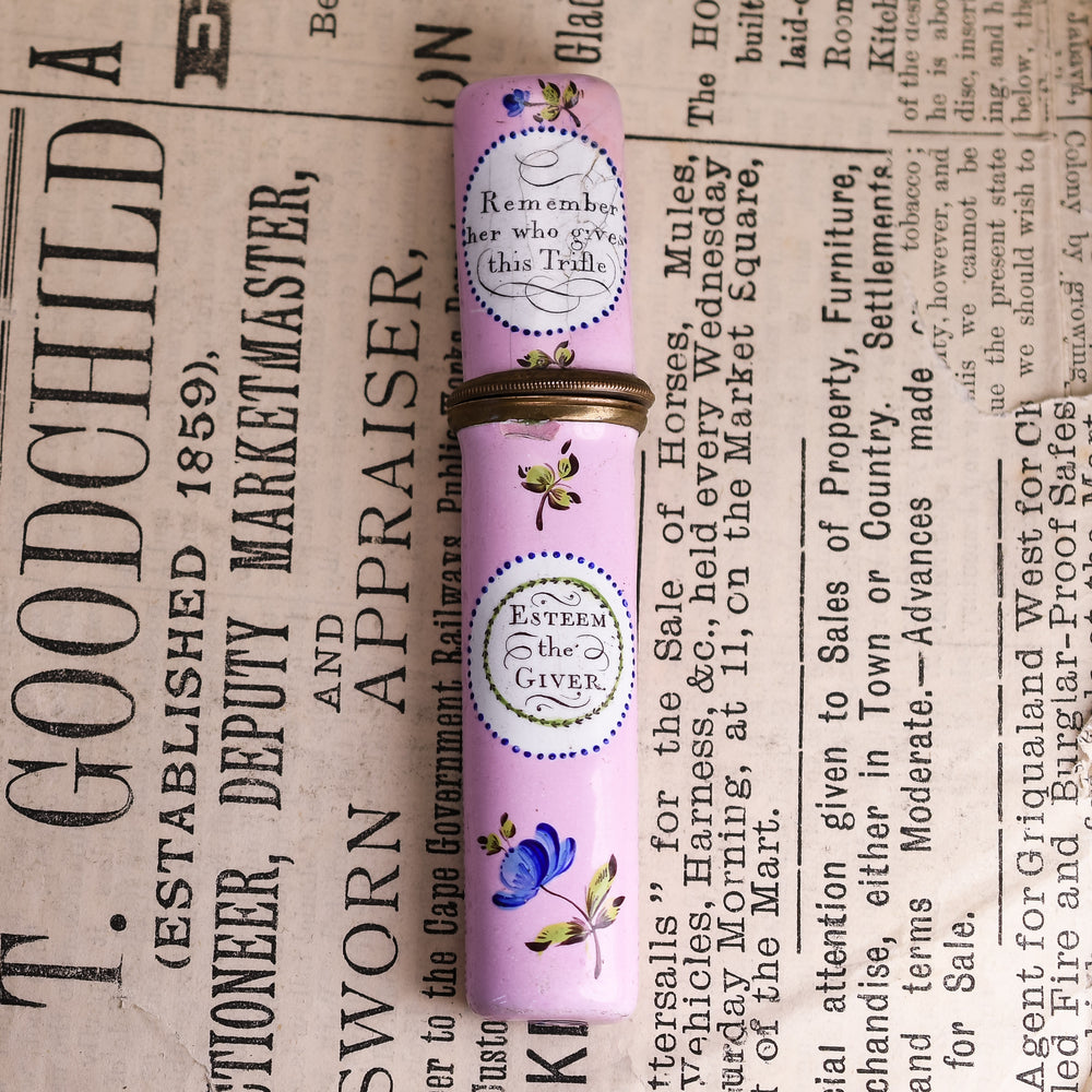 Georgian A Friend's Gift Enamel Etui