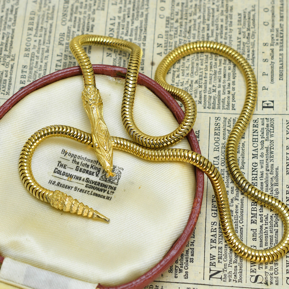 Vintage Snake Collar Necklace