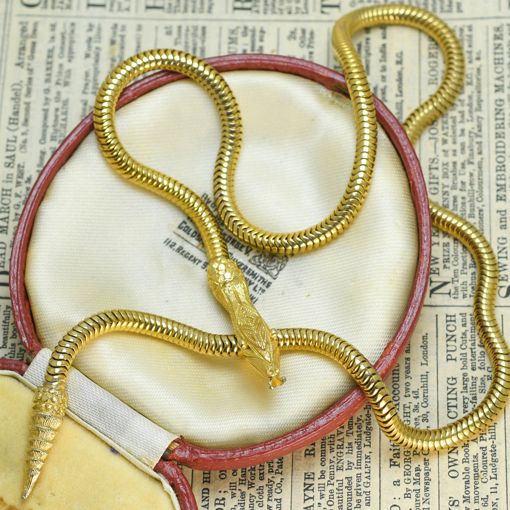 Vintage Snake Collar Necklace