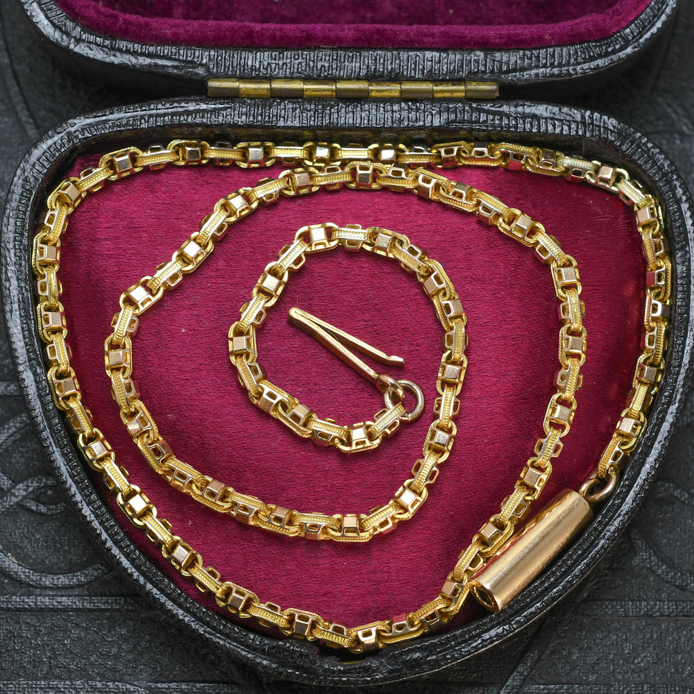 Georgian Gold Fancy Link Chain