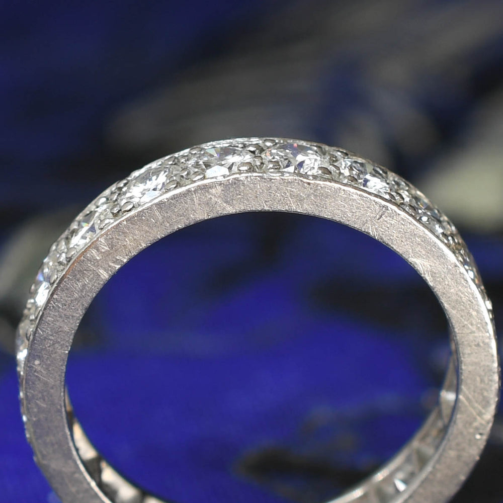 Art Deco 2ct Diamond Platinum Eternity Ring