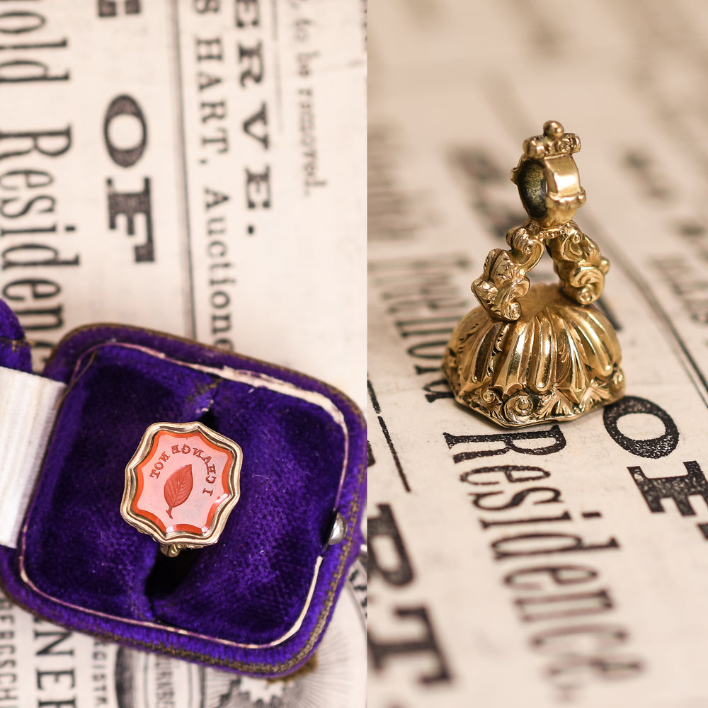 Georgian 'I CHANGE NOT' Carnelian Intaglio Seal Fob