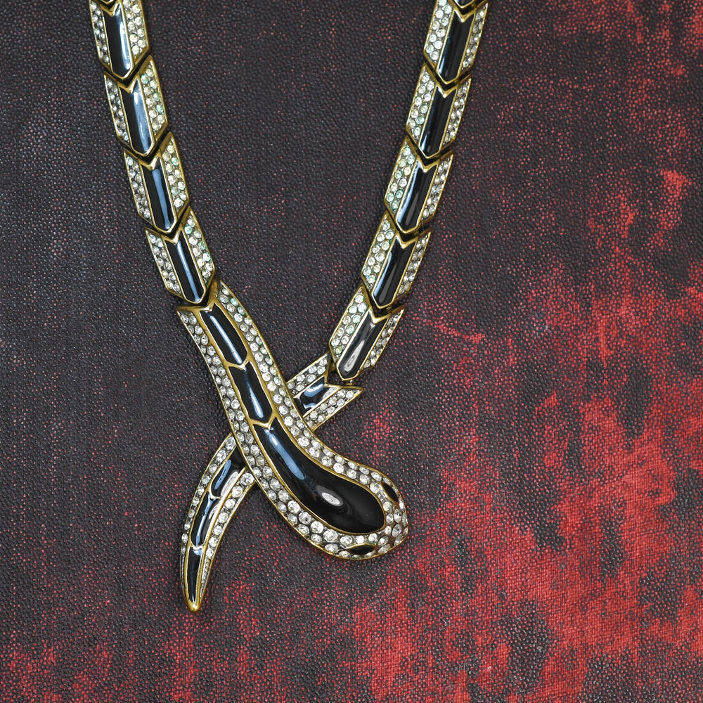 Vintage Costume Snake Necklace by Attwood & Sawyer