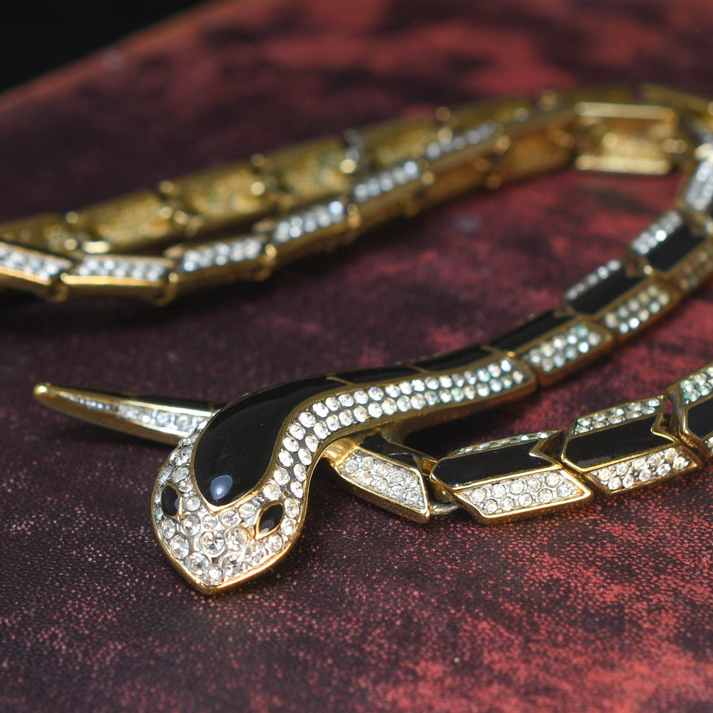 Vintage Costume Snake Necklace by Attwood & Sawyer