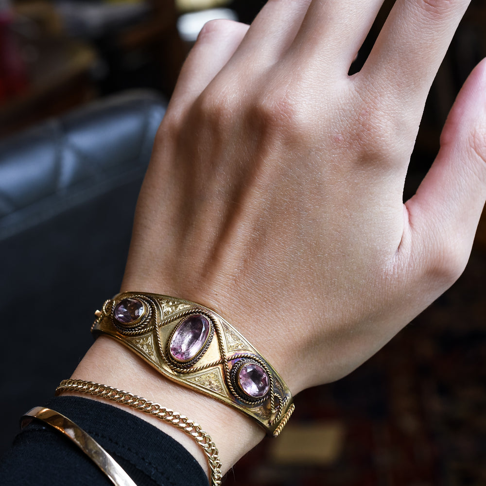 Early Victorian Amethyst Bangle