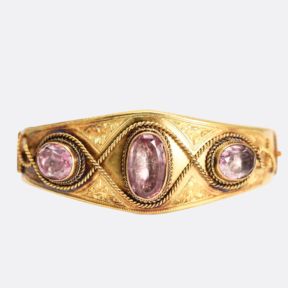 Early Victorian Amethyst Bangle