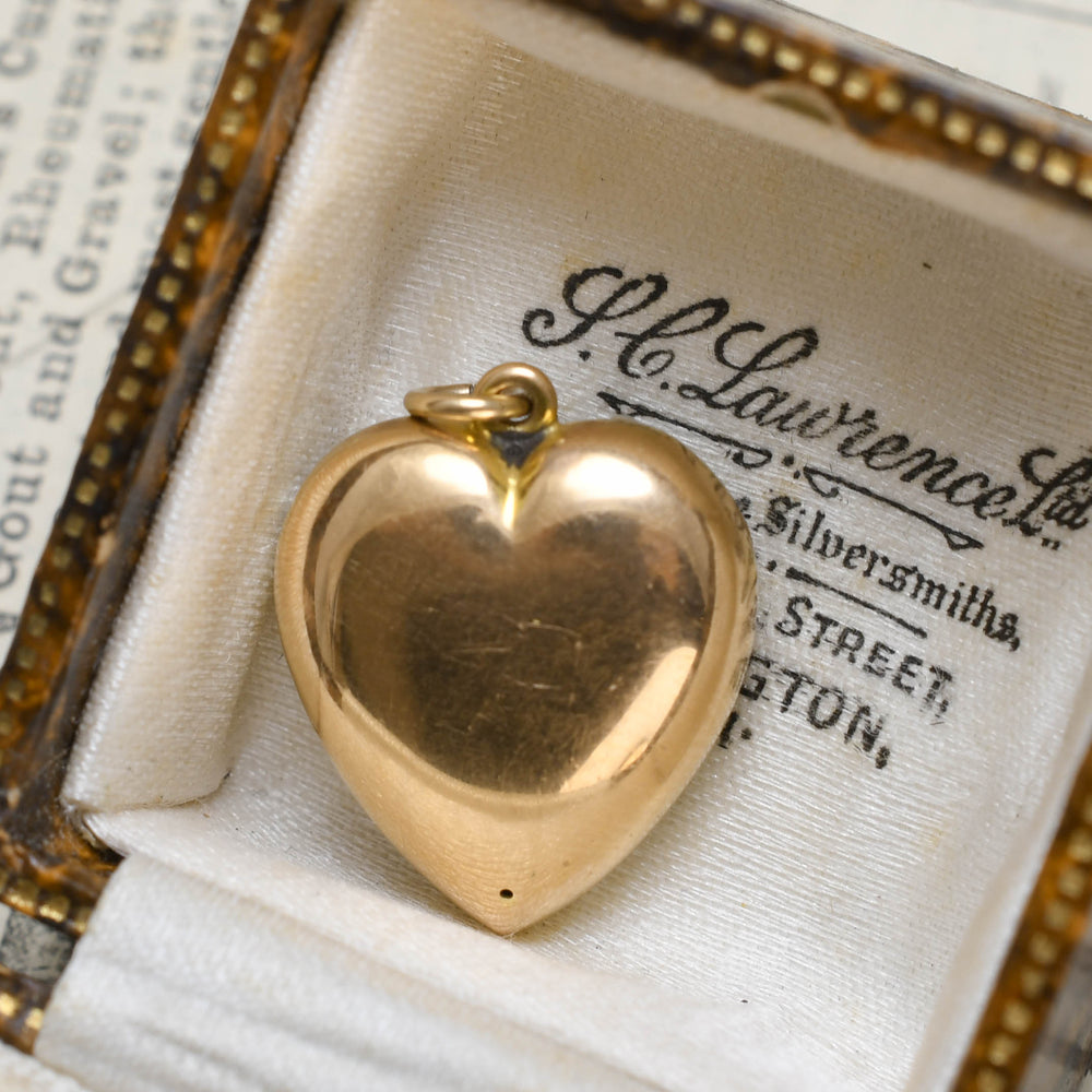 Victorian Pavé Pearl Heart Pendant