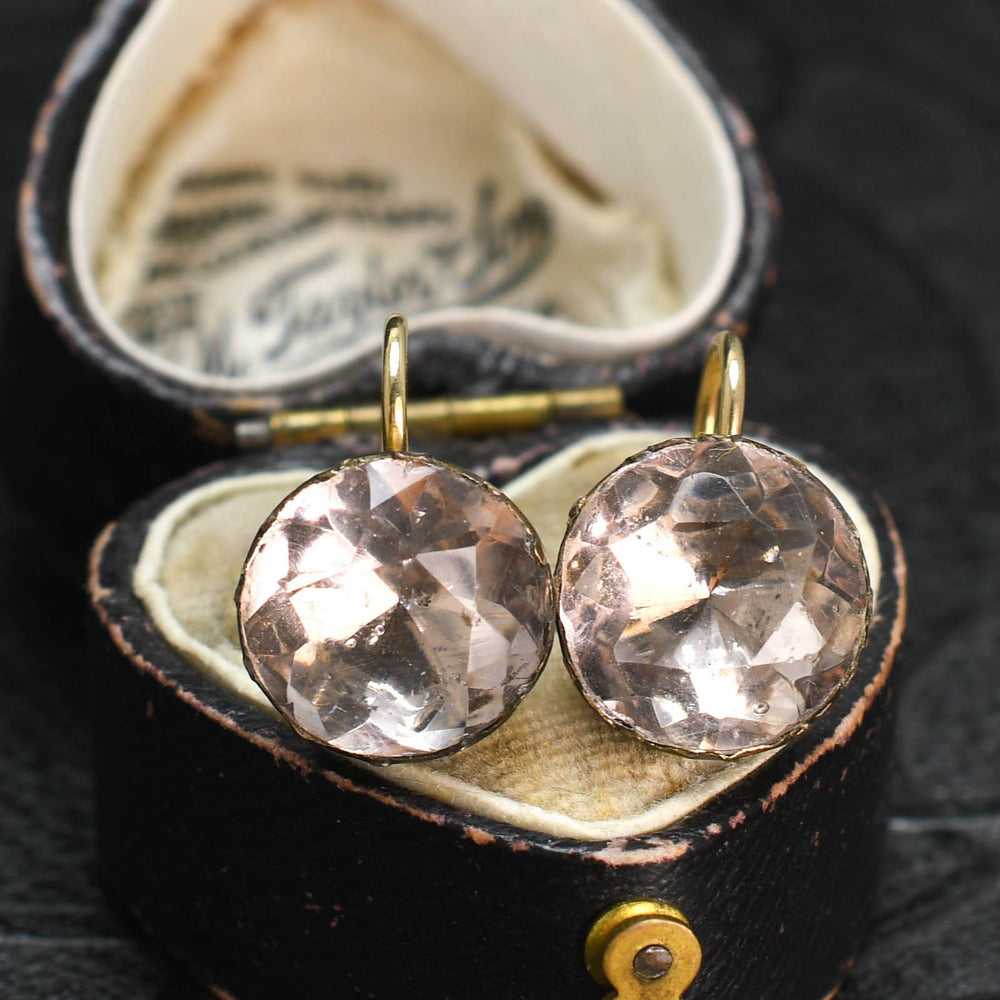 Georgian Lavender Paste Earrings