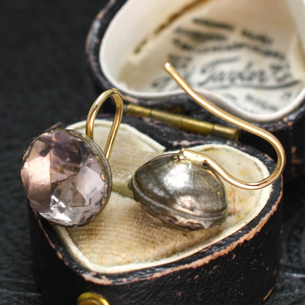 Georgian Lavender Paste Earrings