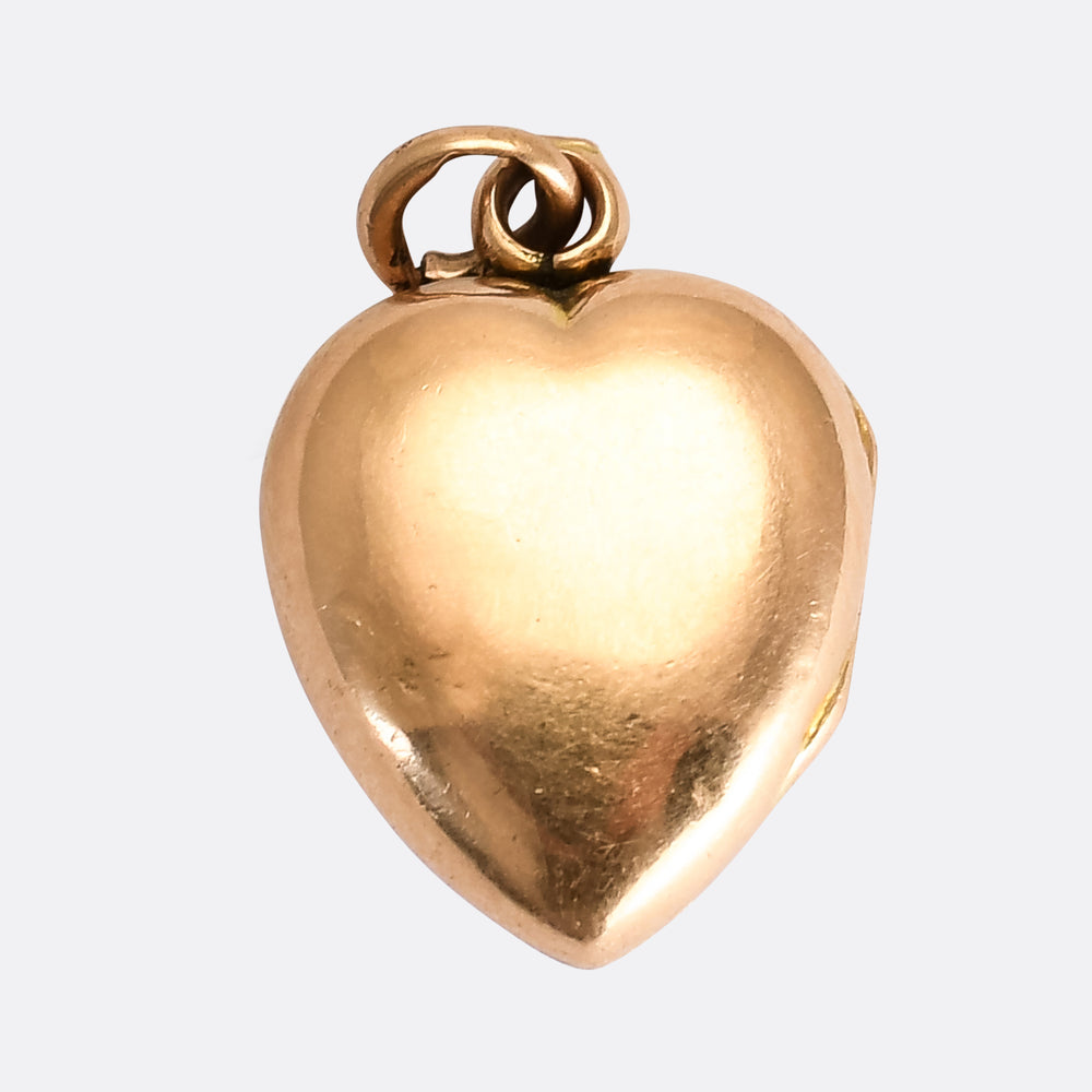Victorian Pearl Heart Locket Pendant