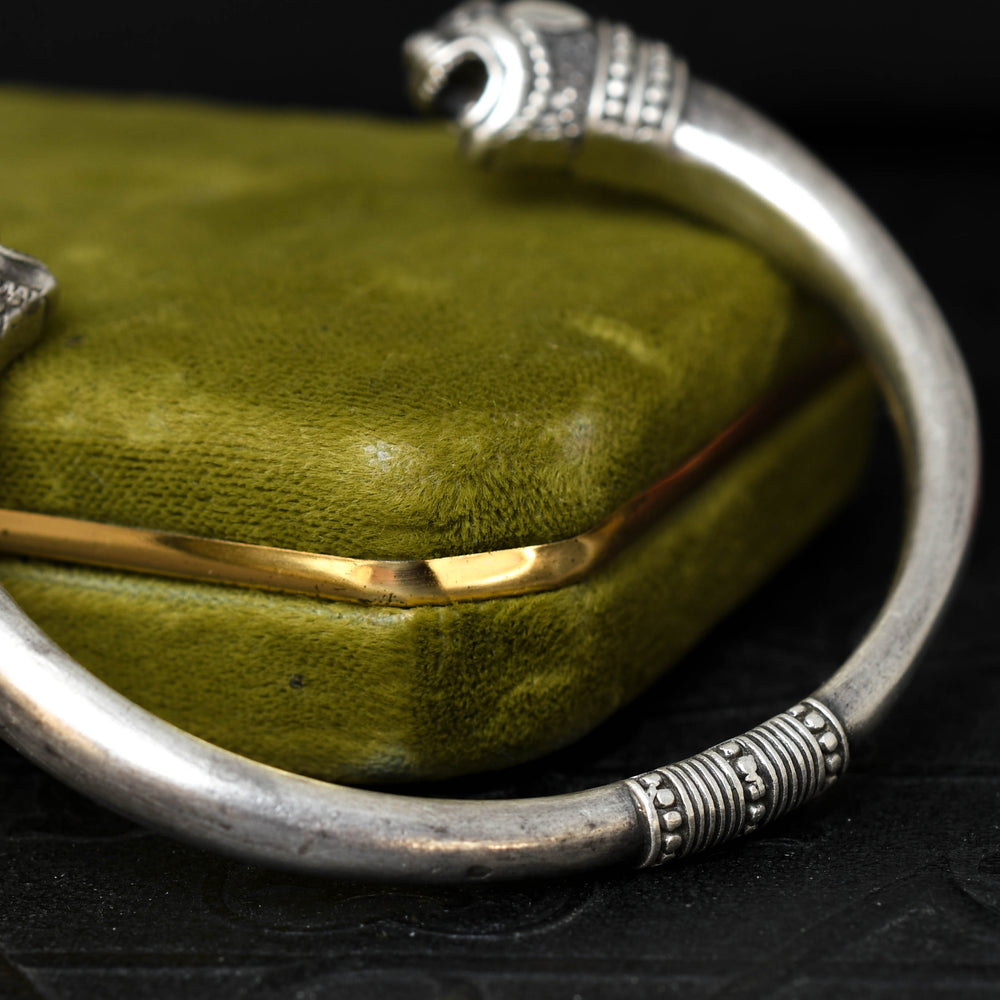 1940's French Gargoyle Silver Torque Bangle