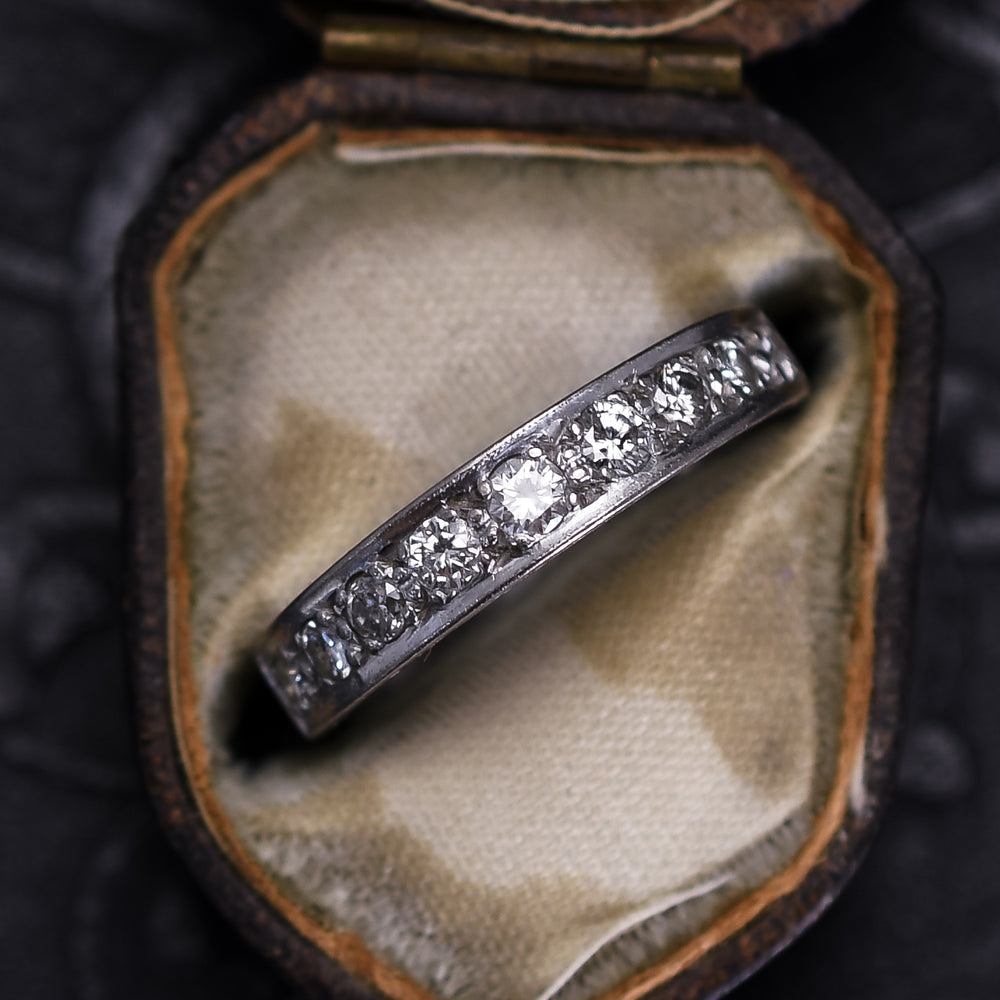 Art Deco Diamond Half Eternity Ring
