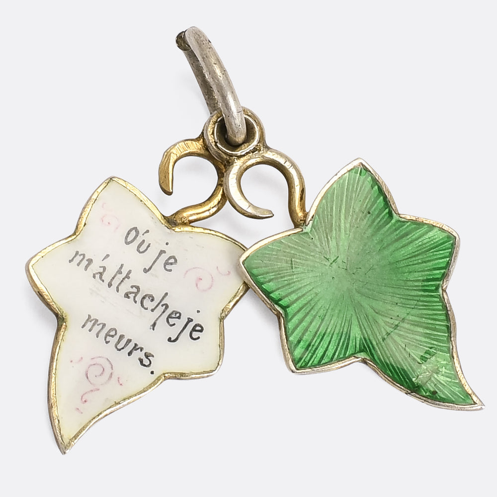 Victorian Ivy Leaf Love Token Charm