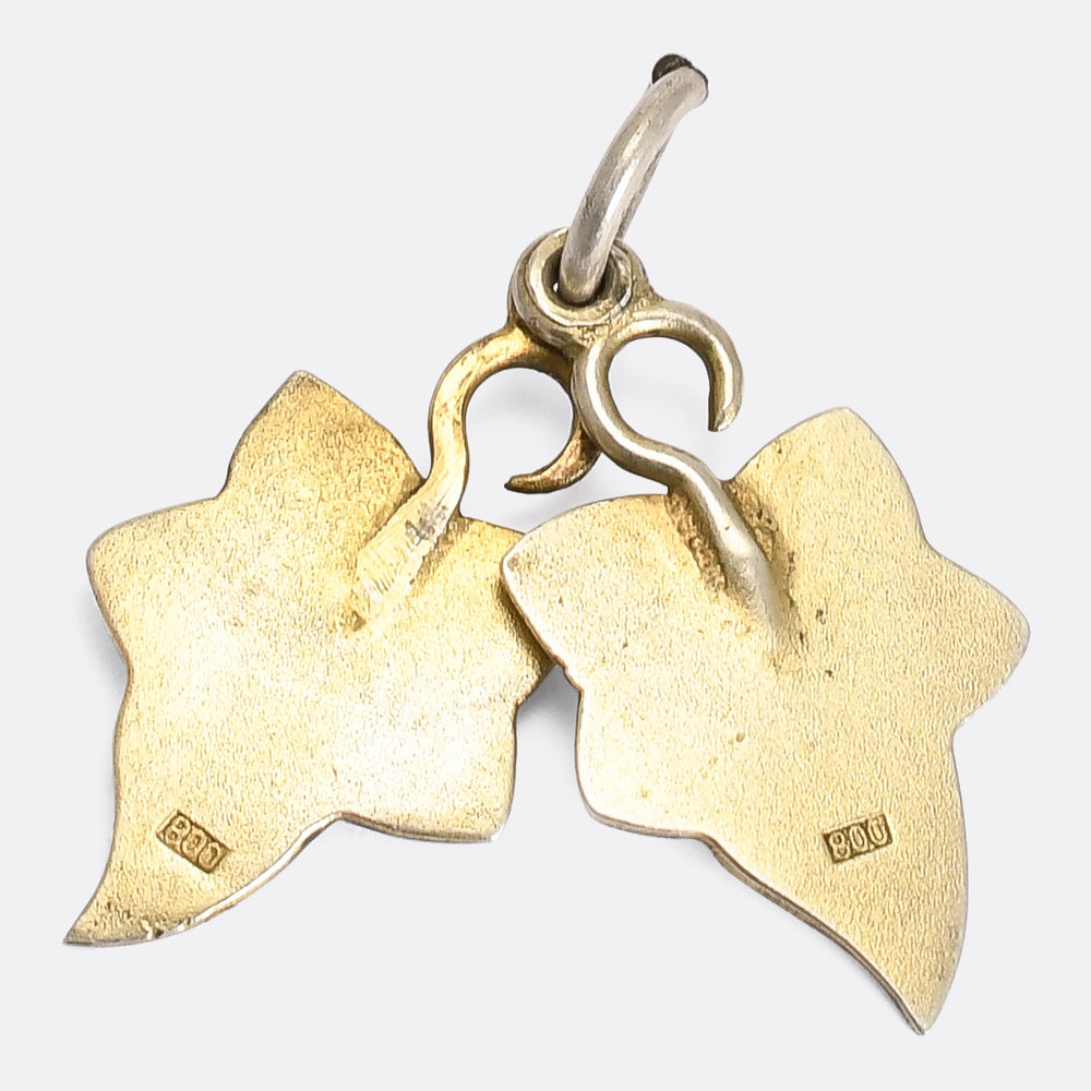 Victorian Ivy Leaf Love Token Charm
