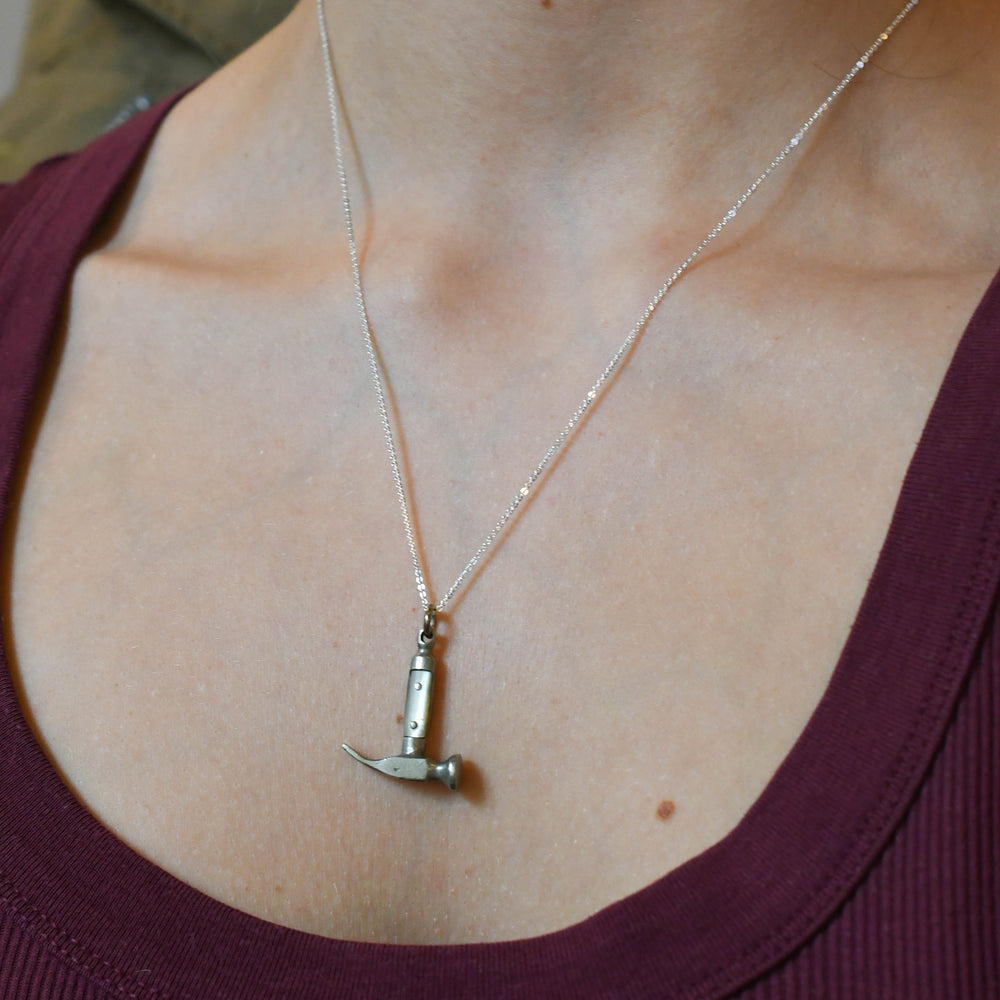 Victorian Mother of Pearl Hammer Charm