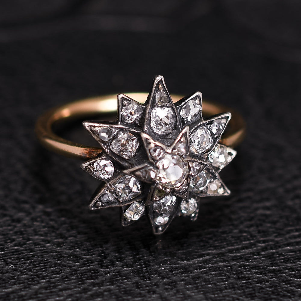 Victorian Diamond Star Ring