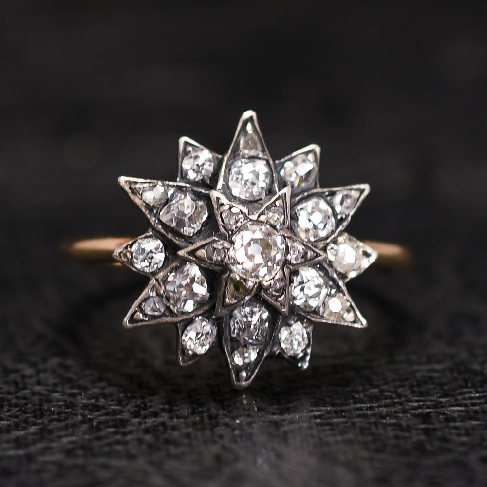 Victorian Diamond Star Ring