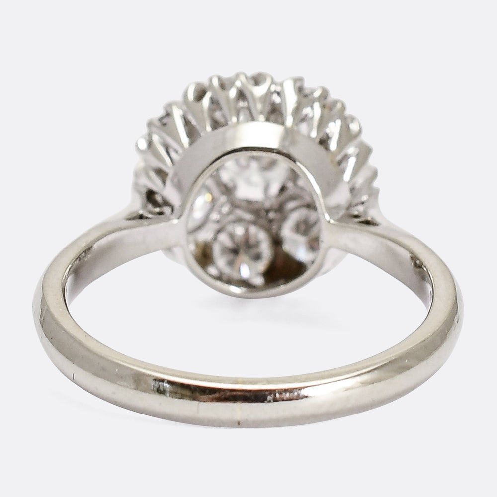 Art Deco Diamond Cluster Ring