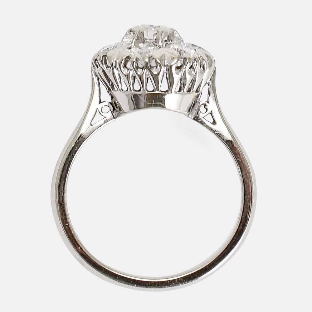 Art Deco Diamond Cluster Ring