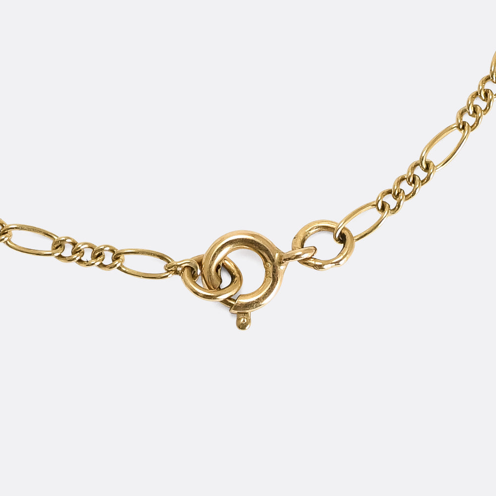 Arts & Crafts Moonstone Pendant & Chain