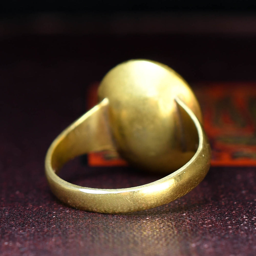 Roman Zeus Intaglio in 18k Georgian Ring Mount