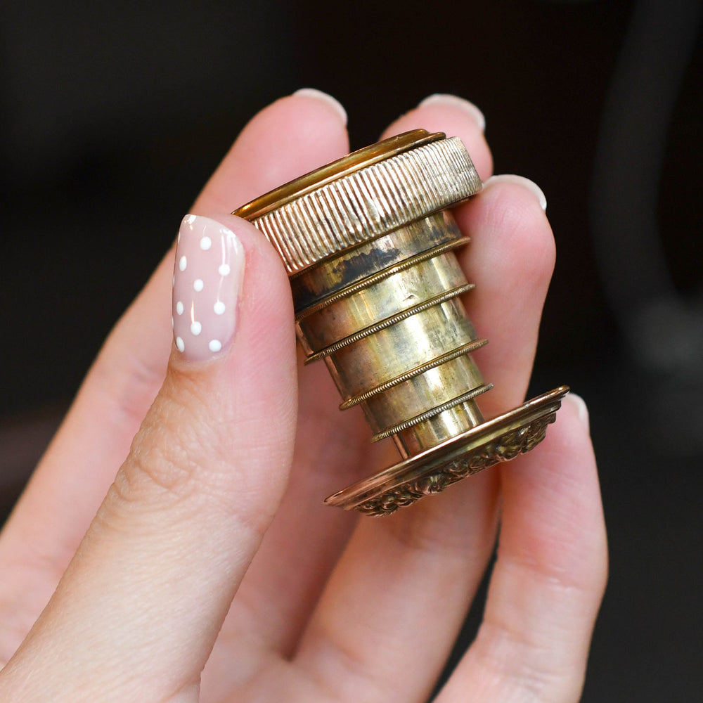 Georgian Floral Silver Magnifying Loupe