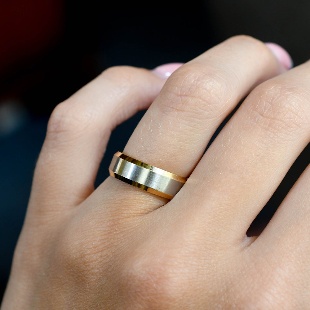 Vintage 18k Gold & Platinum Wedding Band