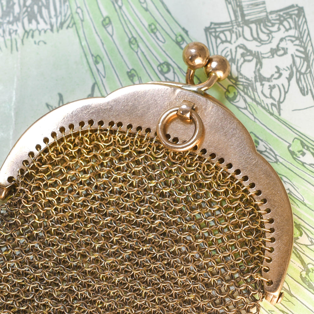 High Victorian Ruby & Diamond Miser's Purse