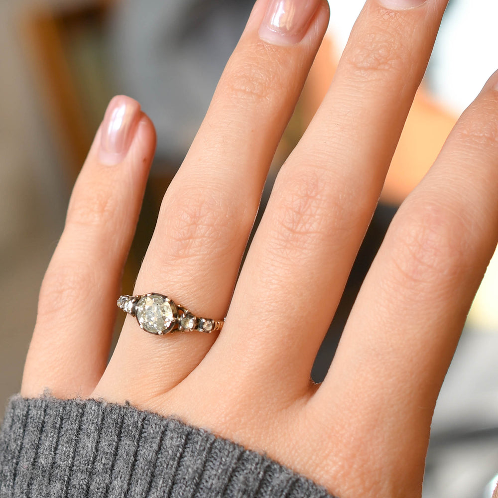 Georgian Rose Cut Diamond 5-Stone Ring