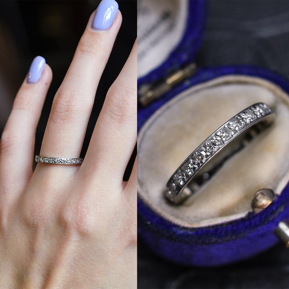 Art Deco Platinum Diamond Eternity Ring