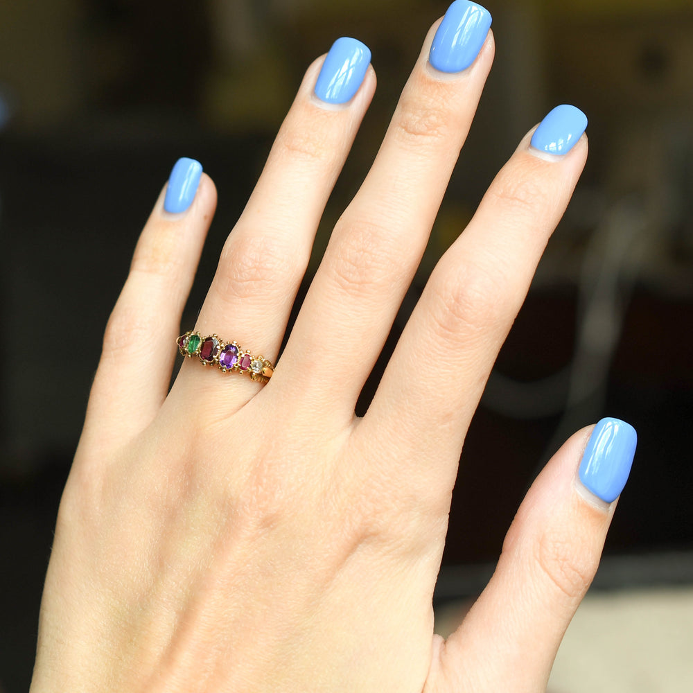 Georgian REGARD Acrostic Ring